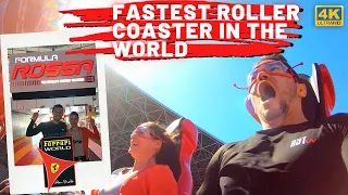 Fastest Roller Coaster In The World (Formula Rossa) 4k Ferrari World Abu Dhabi