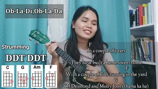 Ob-la-di, Ob-la-da - by The Beatles | Ukulele Tutorial-Cover