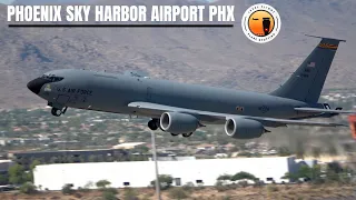 4K Plane Spotting Phoenix Sky Harbor International Airport PHX: RAF C17, China Airlines Airbus A350