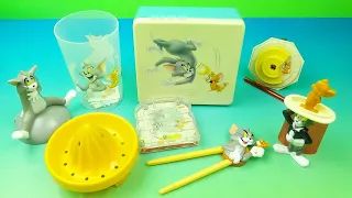 2010 TOM and JERRY LUNCH TIME PICNIC SET OF 6 McDONALDS HAPPY MEAL COLLECTIBLES VIDEO REVIEW