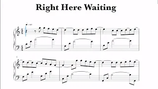 Richard Marx - Right Here Waiting Sheet Music