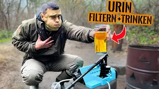 URIN FILTERN+TRINKEN! Salzwasserfilter im Extrem-Test | Survival Mattin