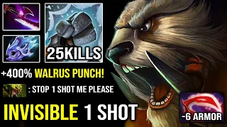 INVISIBLE One PUNCH Man | 1 Shot Kill Silver Edge + Moon Shard Tusk EZ Melt Enemy 7.30c Dota 2