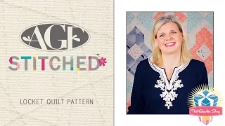 AGF Stitched Locket Quilt Pattern: Easy Quilting Tutorial with Kimberly Jolly of Fat Quarter Shop