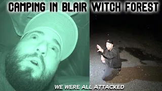 CAMPING IN THE BLAIRWITCH FOREST GONEWRONG WE WERE ALL ATTACKED!