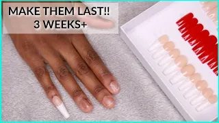 Make Press On Nails LAST 3 WEEKS+ | Best Nail Glue!