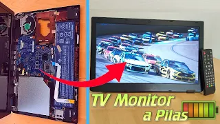 I have built a Battery TV/Monitor🔋using a Broken Laptop