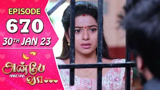 Anbe Vaa Serial | Episode 670 | 30th Jan 2023 | Virat | Delna Davis | Saregama TV Shows Tamil