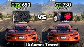 GT 730 vs GTX 650 | 10 Games Tested
