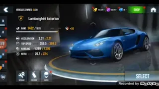 ASPHALT 8 MULTIPLAYER LAMBORGHINI ASTERION TEST MAX UPGRADE