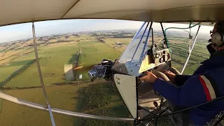 Flying the Legal Eagle into and out of crosswinds a few hundred feet up