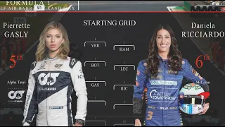 F1 Starting  Grid BUT The Drivers Are Females