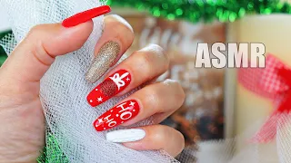 ASMR Christmas NAIL Art 2021 🎄 WHISPER Tapping | АСМР Шепот СДЕЛАЮ тебе НОВОГОДНИЙ Маникюр