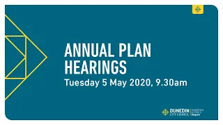 Annual Plan Hearings - 5 May 2020