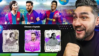 DRAFTUL ALL TIME STARS BARCELONA CU FUTBIRTHDAY MESSI, CRUYFF & RONALDINHO in FC 24!