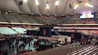 Inside the Carrier Dome, Syracuse NY - 1.9.19