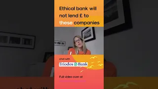 The minimal standards for Ethical bank... with Triodos #shorts