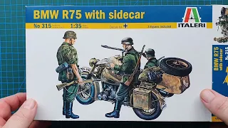 Italeri 1/35 BMW R75 with Sidecar - Kit Review