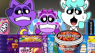 Convenience Store Purple Blue CATNAP CRAFTYCORN(+Baby) Family Mukbang2 POPPY PLAYTIME Animation ASMR