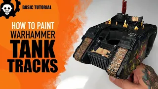 HOW To Paint RUSTY Warhammer TANK Tracks | Vallejo Mecha Colors | 2021