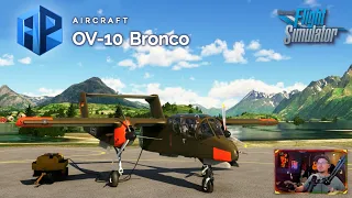 Azurpoly Bronco, Better Than Freeware? Quick Review Flight, Systems Overview #bronco #ov-10