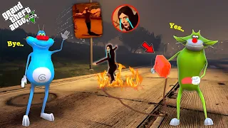 Jack Tries to Kill The SERBIAN DANCING LADY in GTA 5 | (GTA 5 Mods) With Oggy and Jack