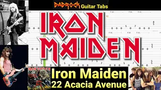 22 Acacia Avenue - Iron Maiden - Guitar + Bass TABS Lesson