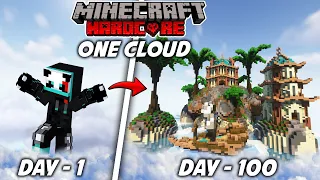 I Survived 100 Days in Clouds Only World Minecraft Hardcore(hindi)|| Deadzilla gamer