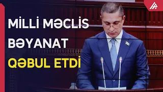 Vətən müharibəsi ilə bağlı BƏYANAT QƏBUL EDİLDİ - APA TV