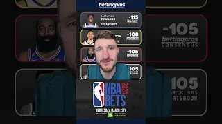 Bet THESE 4 #NBA Player Props For Wednesday (3/27) 🤑 (BettingPros #shorts #sports #sportsbetting)