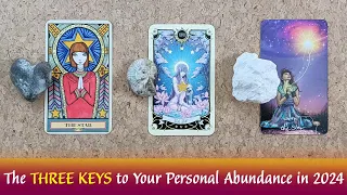 The Three Keys to Success for Your Personal Abundance in 2024👉😊🤗🥰 #pickacardtimelesstarotreading