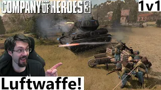 LUFTWAFFE! - Hans(WEHR) vs Stark(US) 1v1- Company of Heroes 3