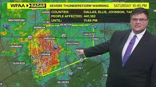 DFW weather: Severe thunderstorms rolling into North Texas