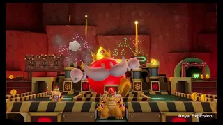 Super Mario Party Strategy clips King Bob Omb explode two Bowsers at once! Huge Bowser trap!