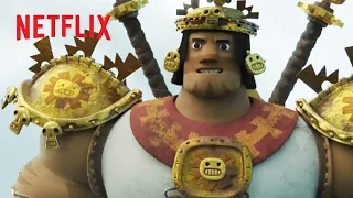 Picchu Proves He’s the Puma Warrior | Maya and the Three Sneak Peek | Netflix After School