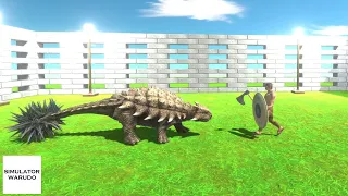 Ankylosaurus with 100 Spikes vs ALL UNITS Animal Revolt Battle Simulator