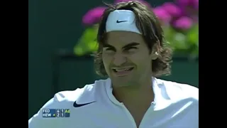 Federer vs Hewitt | Indian Wells 2005 | Court Level, Slow Motion & Best Points