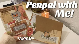 penpal with me *asmr* VINTAGE floral theme 🤎👜🪞