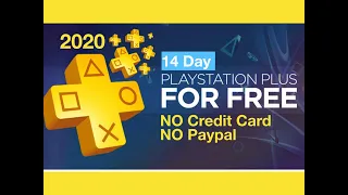 How to get FREE PS Plus (14 Days Free) without credit card and without Paypal (2020)
