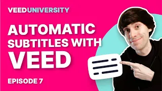 How to Add Automatic Subtitles Online | VEED.io for Beginners Course Part 7 🎓