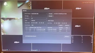Download  Cctv footage to usb stick from Dahua  Xvr