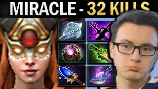 Lina Dota Gameplay Miracle with 32 Kills and Octarine