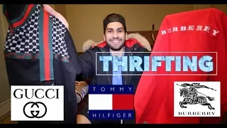 TRIP TO THE THRIFT: GUCCI, BURBERRY, TOMMY HILFIGER GRAIL + MORE!!!