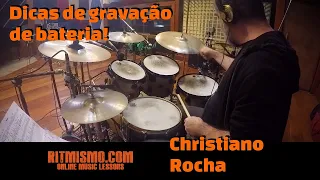 Dicas de gravação de bateria com Christiano Rocha no Estúdio Mosh
