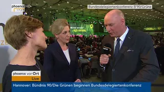 Bundesdelegiertenkonferenz Die Gruenen: Anna Reimann und Cordula Tutt am 26.01.18