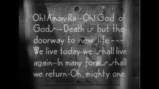 Opening Titles for The Mummy (1932)