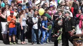 Парад Победы в Севастополе 2016. Шествие ветеранов.
