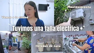 🫥 TUVIMOS UN CORTO ELÉCTRICO POR LA LLUVIA || FUIMOS A LA CAPITAL|| HACIENDO HELADOS.