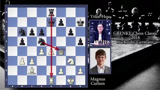 Magnus Carlsen vs Yifan Hou at GRENKE Chess Classic