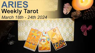 ARIES WEEKLY TAROT READING "A PIVOTAL CONVERSATION ARIES" March 18th to 24th 2024 #weeklytarot